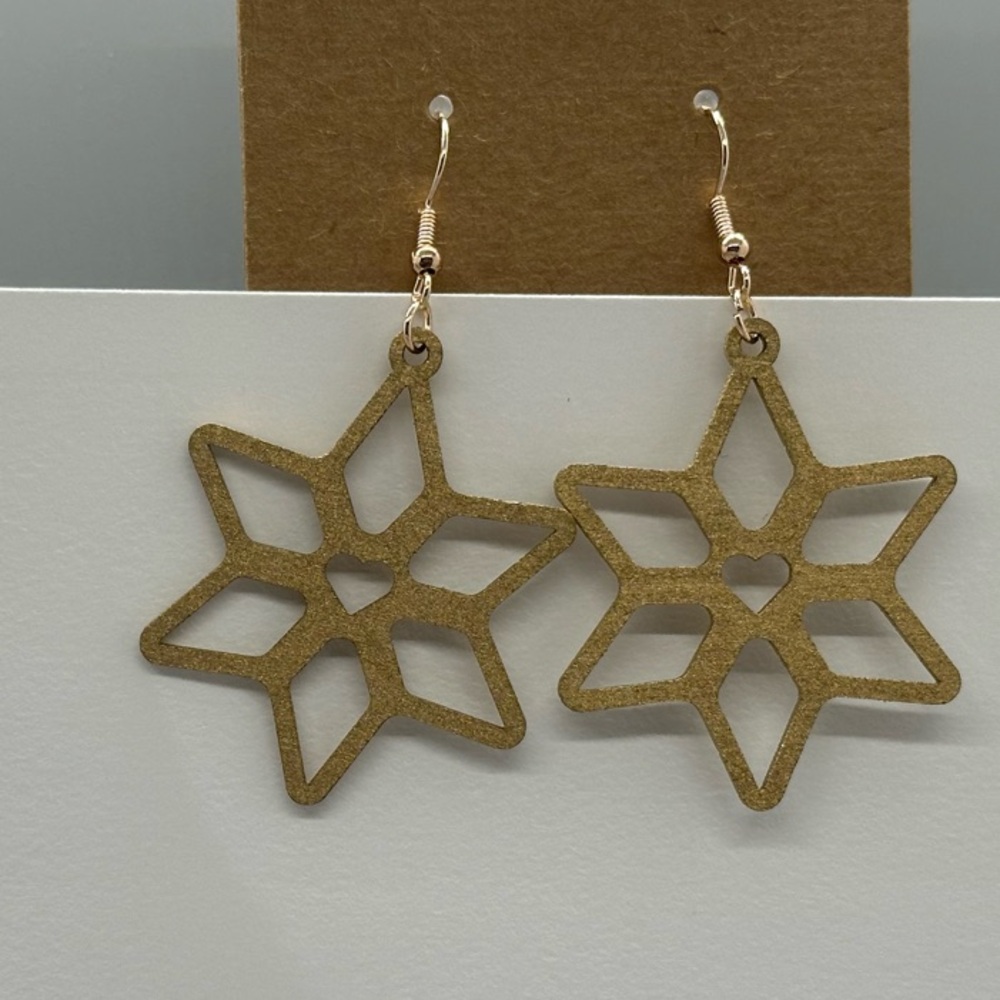 Geometric Star Earrings